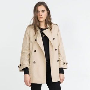Zara Short Trench Coat